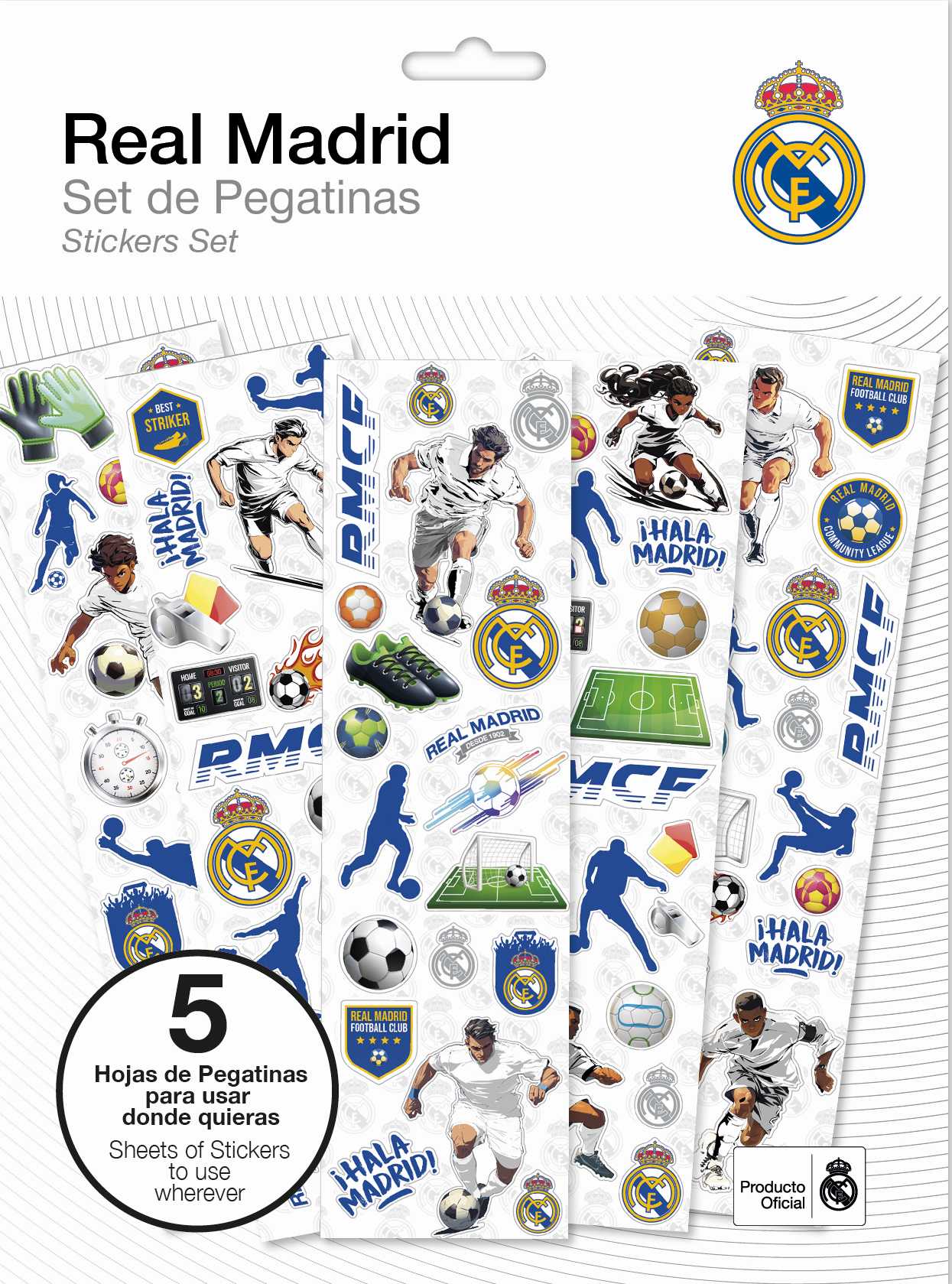 Real Madrid Klistermärke Set