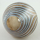 Bertil Vallien (Minos 1984) Brown Vase with Swirling Decor 5 cm (2)