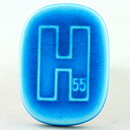 Carl-Harry Stålhane (1955) Turquoise Pottery Brooch from H55 Exhibition (2)