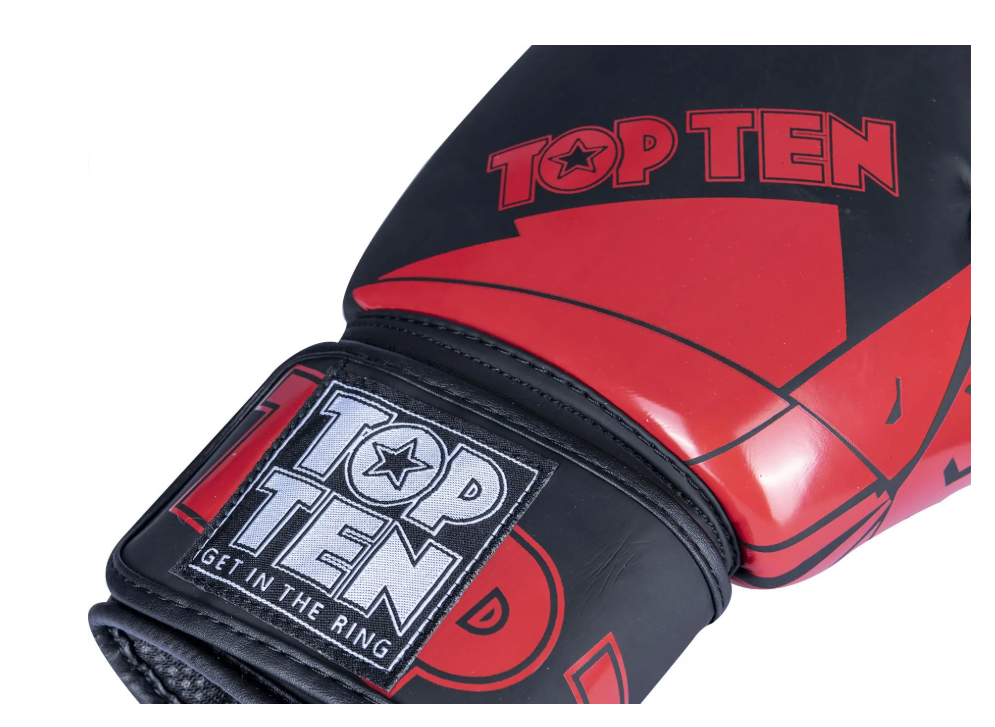 Topten Boxningshandske Splitter , Svart/Röd 10-12 oz - 4