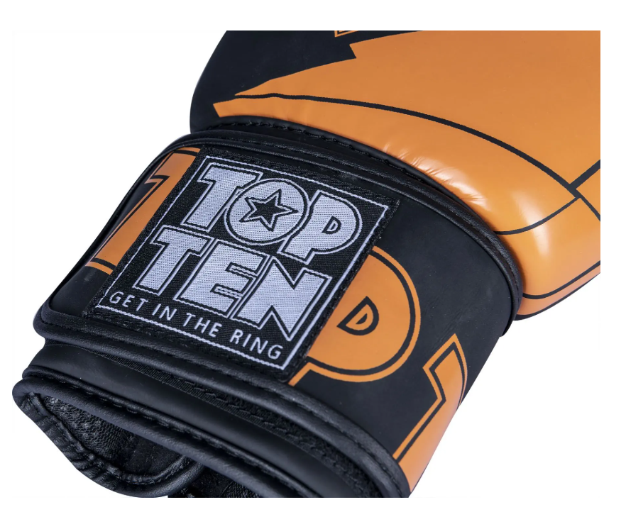 Topten Boxingglove Splitter , Black/Orange 10-12 oz - 4