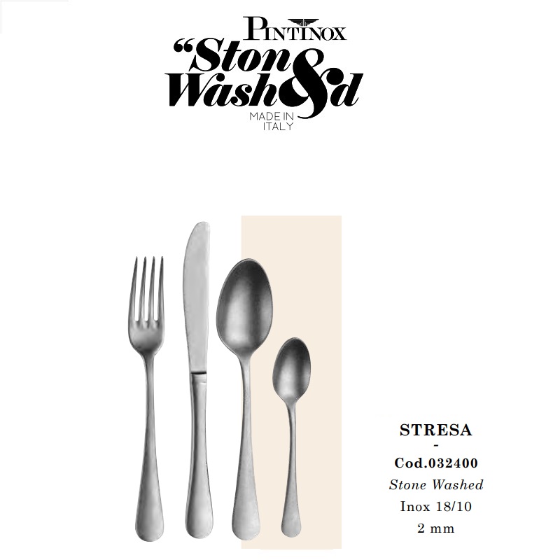 Bestick Stresa Stone Washed Pinti Inox 0324-