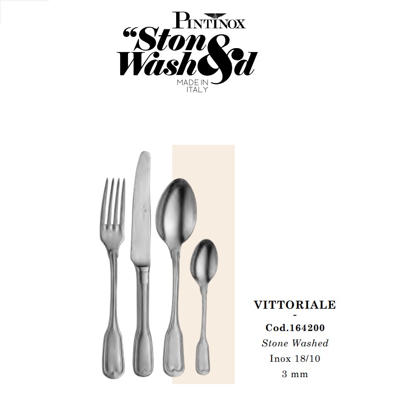 Bestick Vittoriale Stone Washed Pinti Inox 1642-