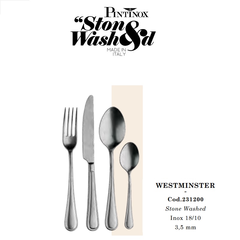 Bestick Westminster Stone Washed Pinti Inox 2312-