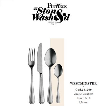 Bestick Westminster Stone Washed Pinti Inox 2312-