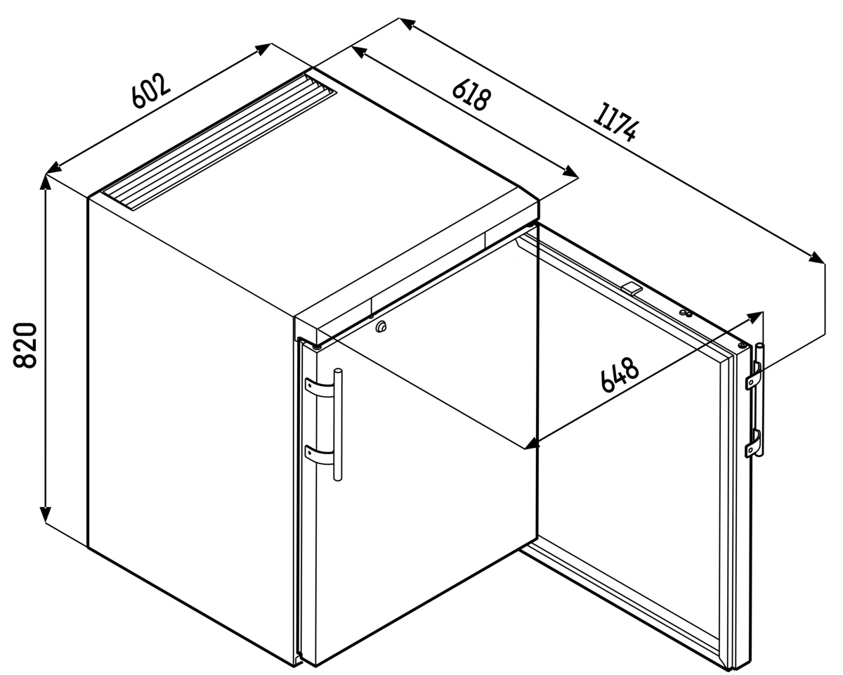 Displaykyl FKUv 1663, 148 liter - 6