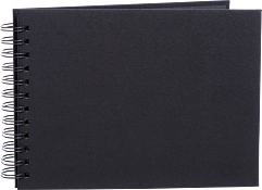 Focus  Base Line Canvas Wire-O 23x17 Black w. Black Sheets