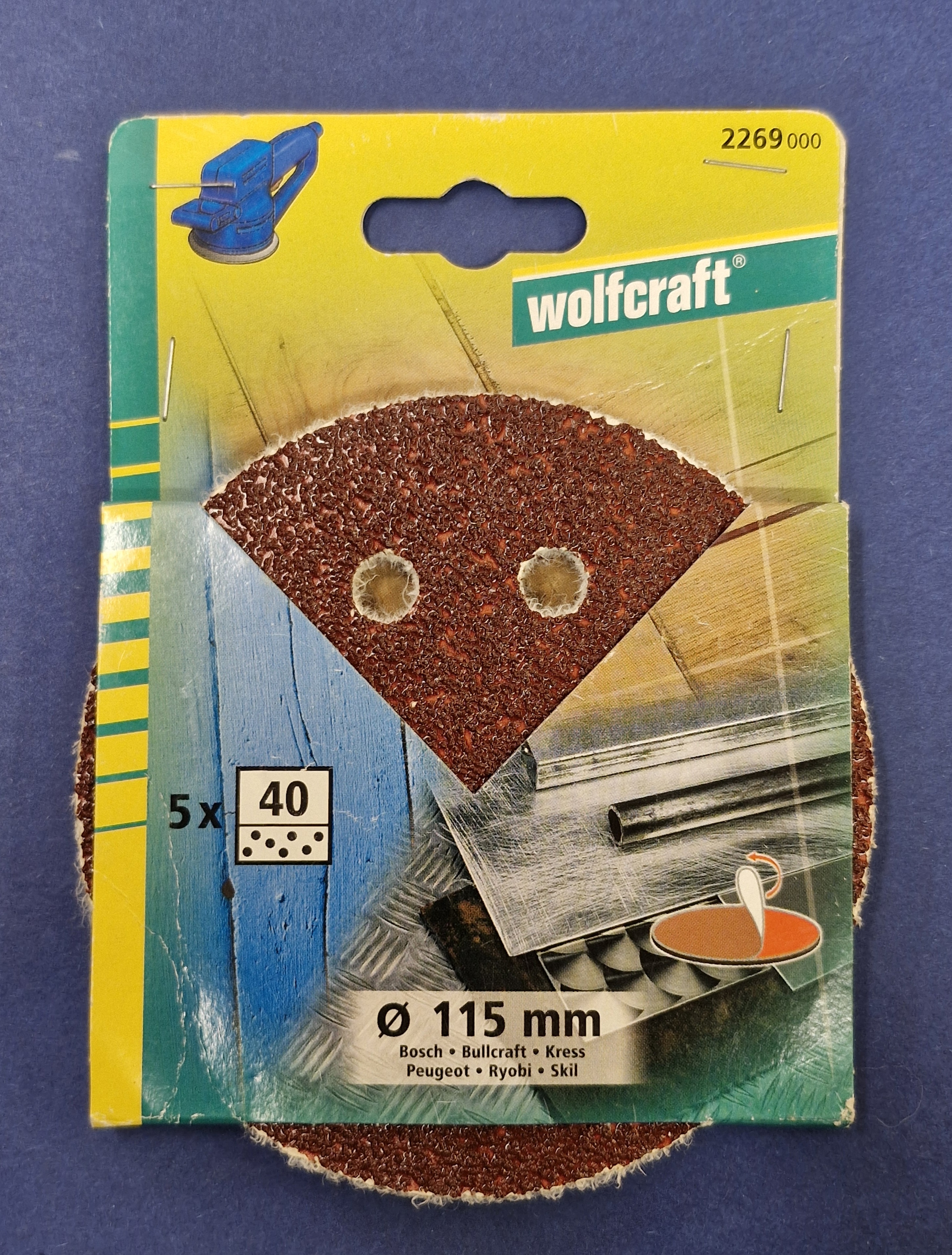 Slippapper excenterslip 115 5-pack Grov - 2