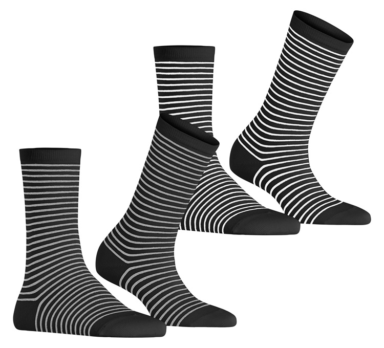 2-Pack Esprit Fine Line Socks Women