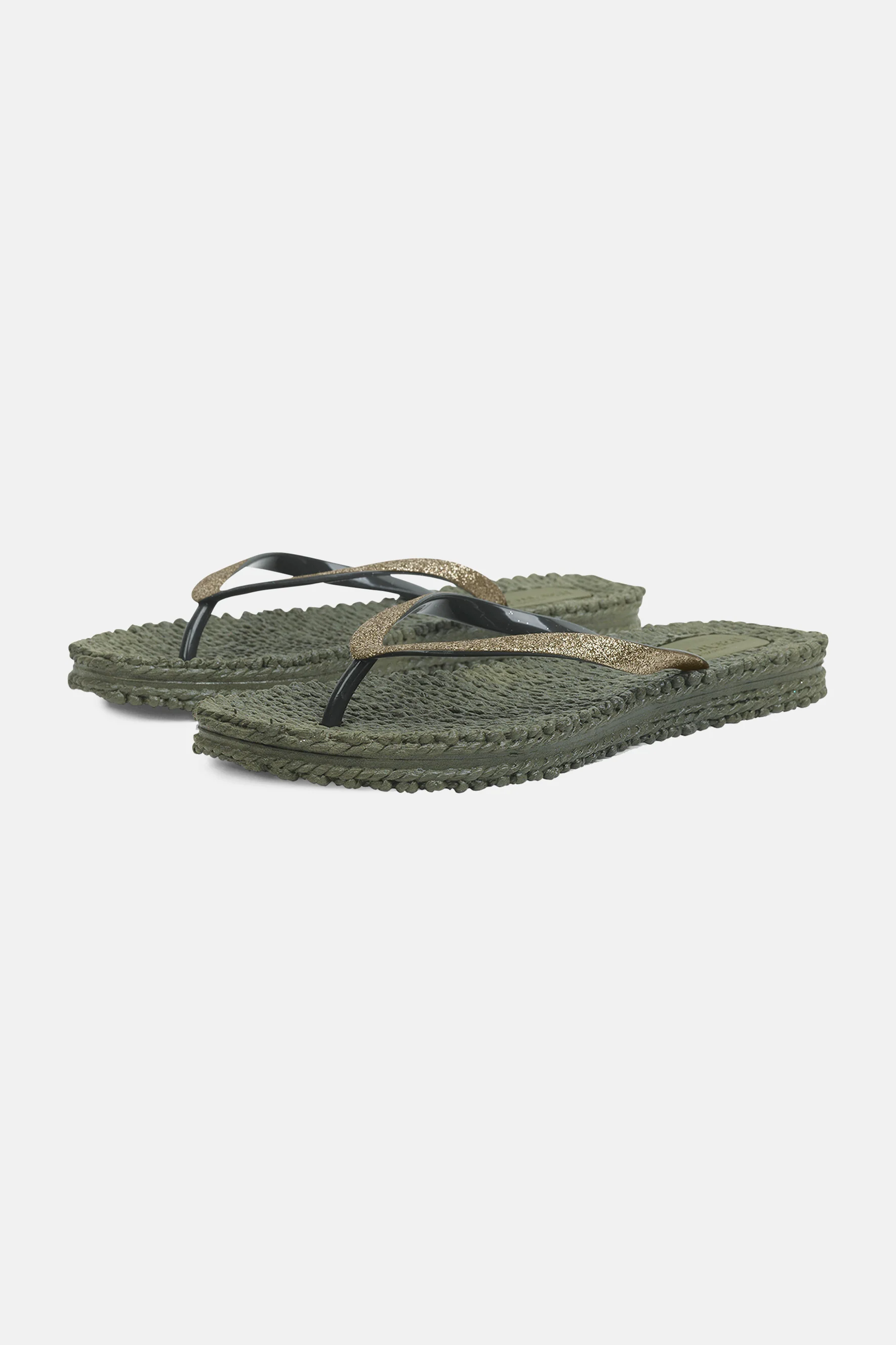 Flip Flop With Glitter - Army - 5