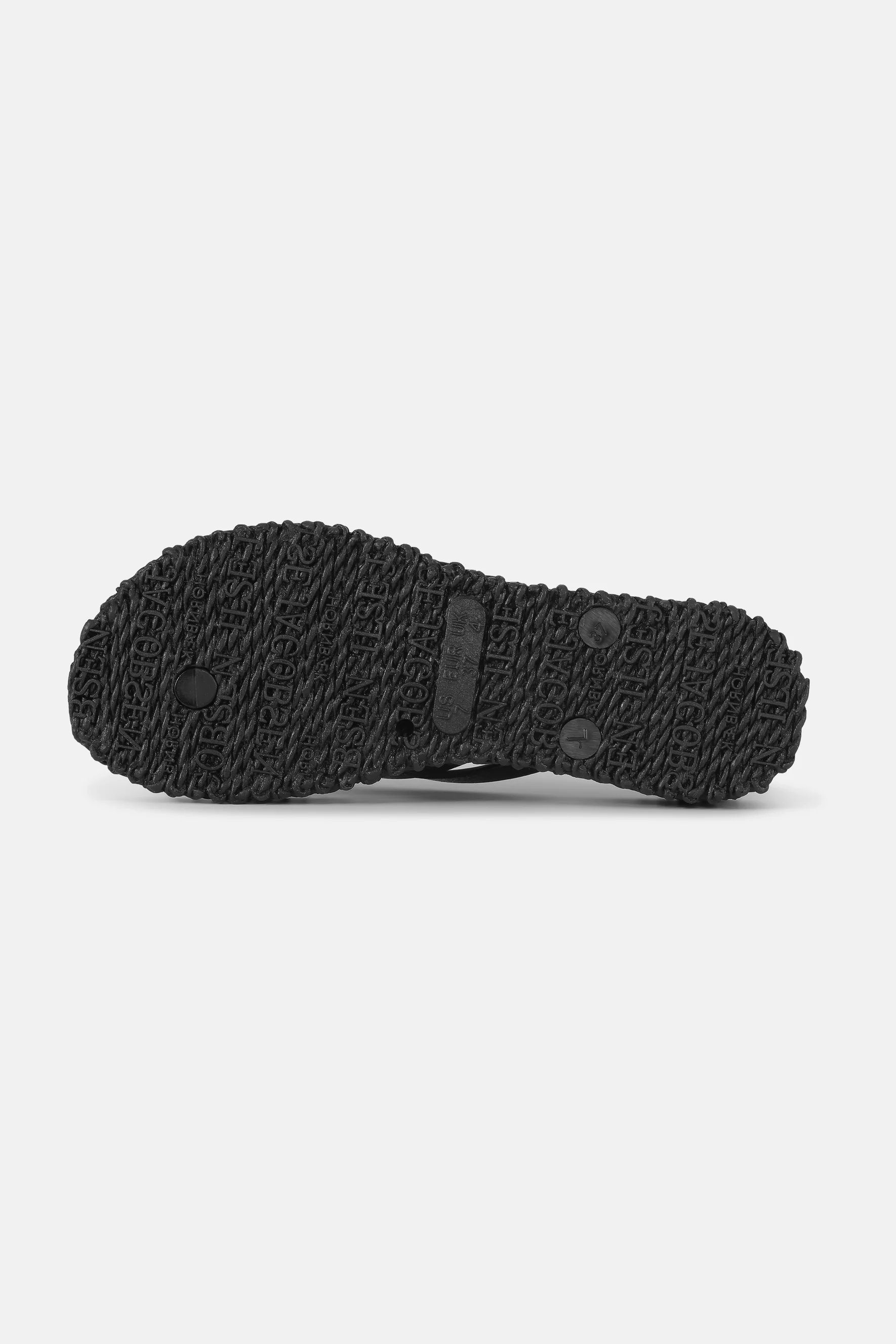 Flip Flop On Platform Sole - Black - 3