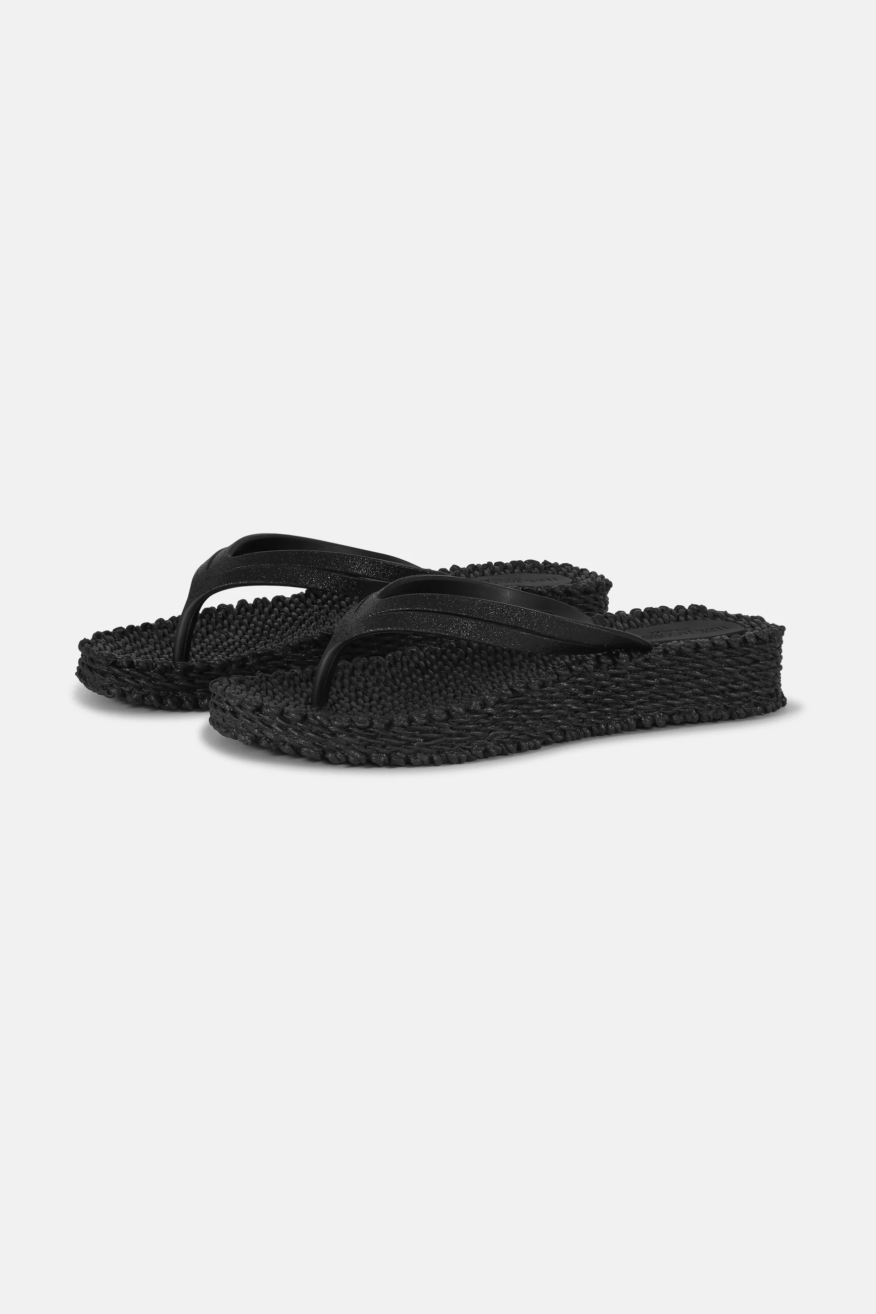 Flip Flop On Platform Sole - Black - 5