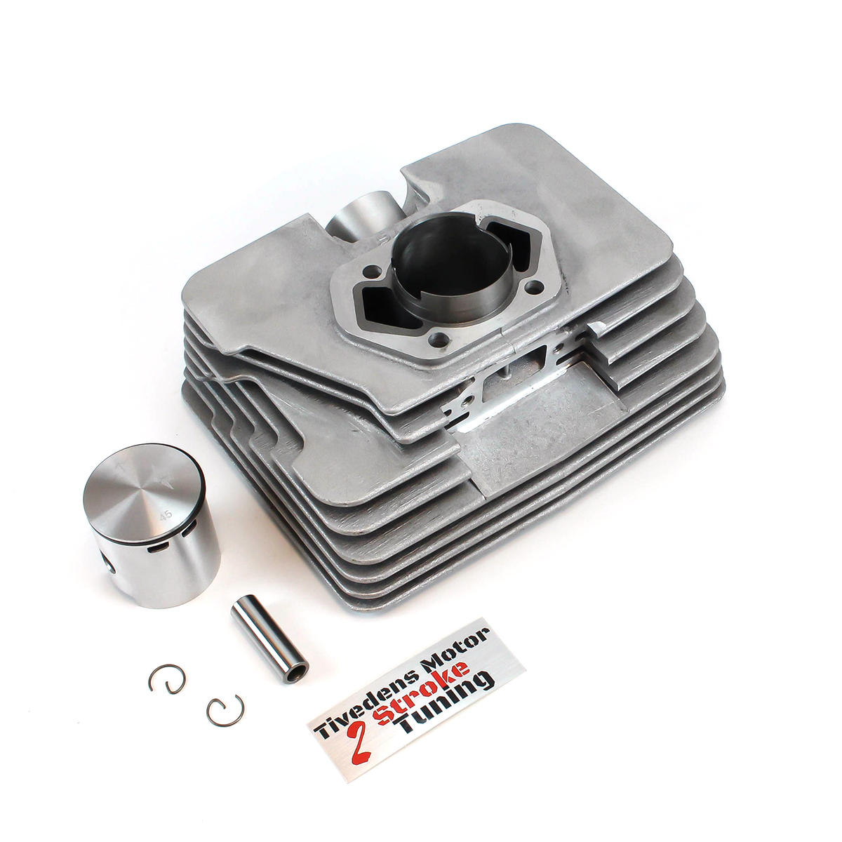 Sylinder Zundapp Supertherm 45mm, ST2 - Portet og maskinert av Tiveden motor, 14+ hk - 2