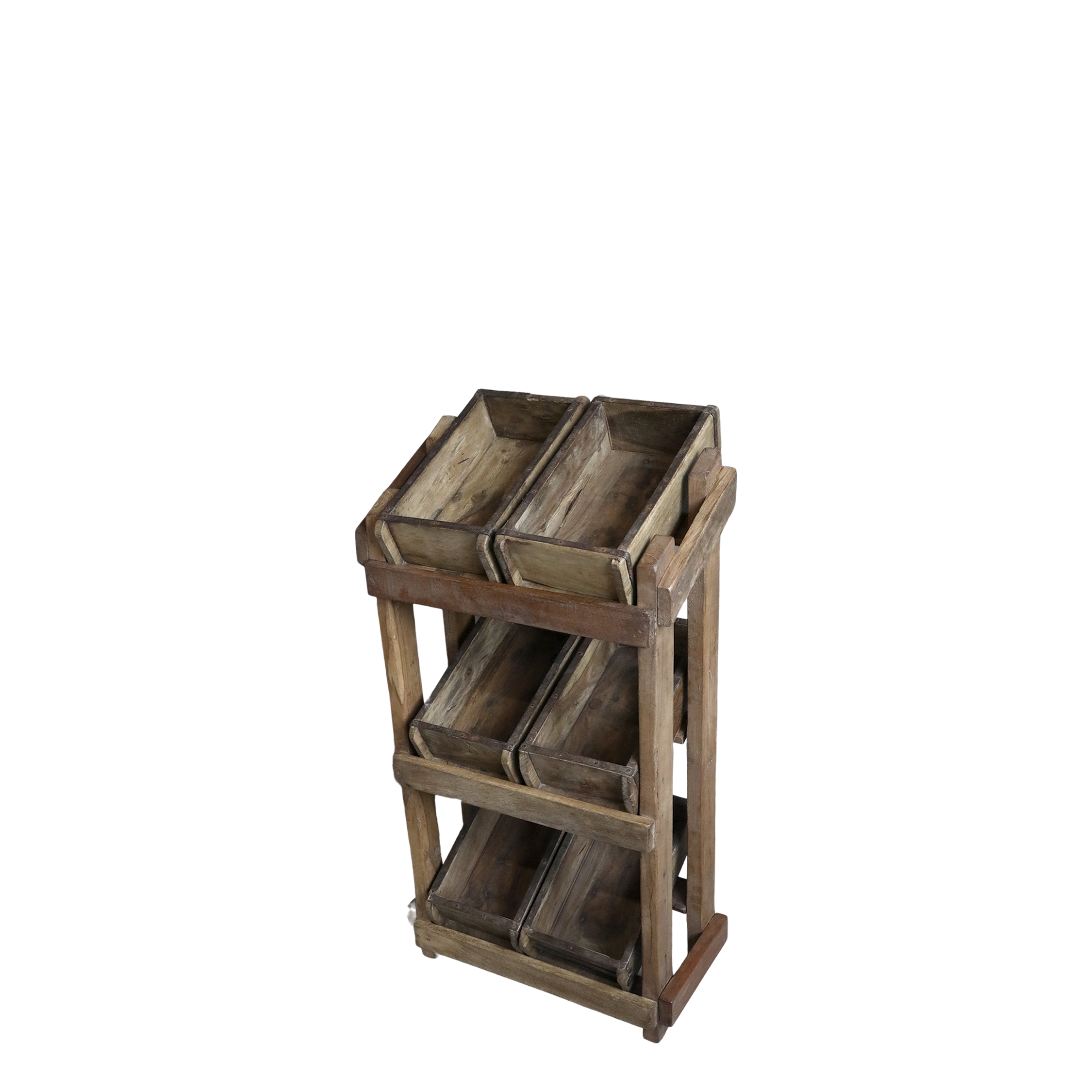 Grimaud Hylla med 6 tegelformar -  Hylla - H92/L43/B32 cm - Natur - 3