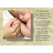 Diktkort - Ett adoptivbarn