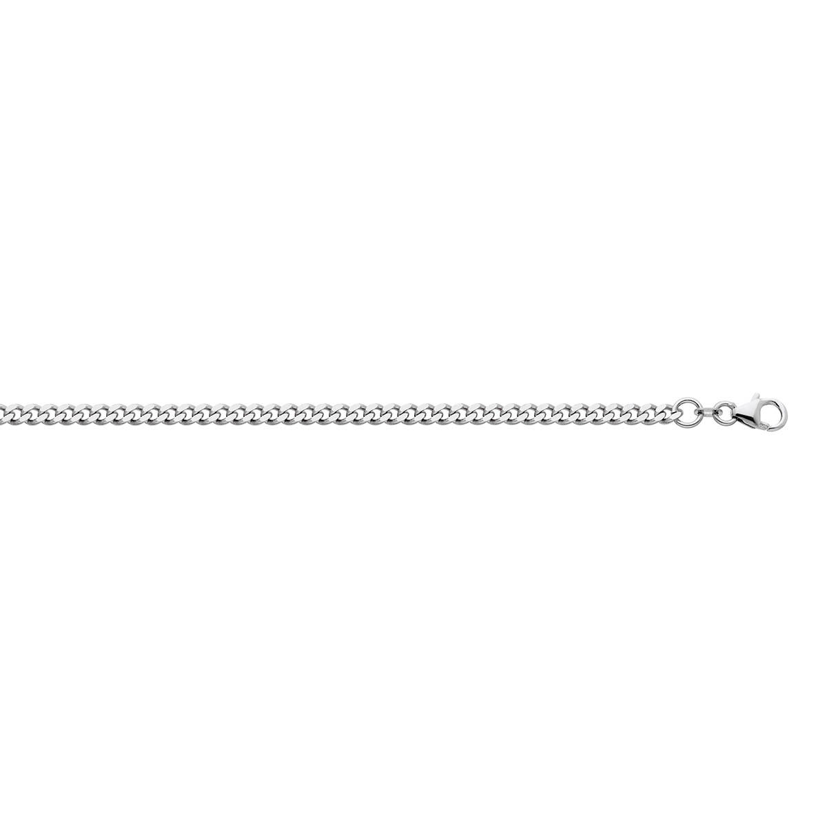 Panssari valkokulta 18k 50 cm 3,9mm - 2