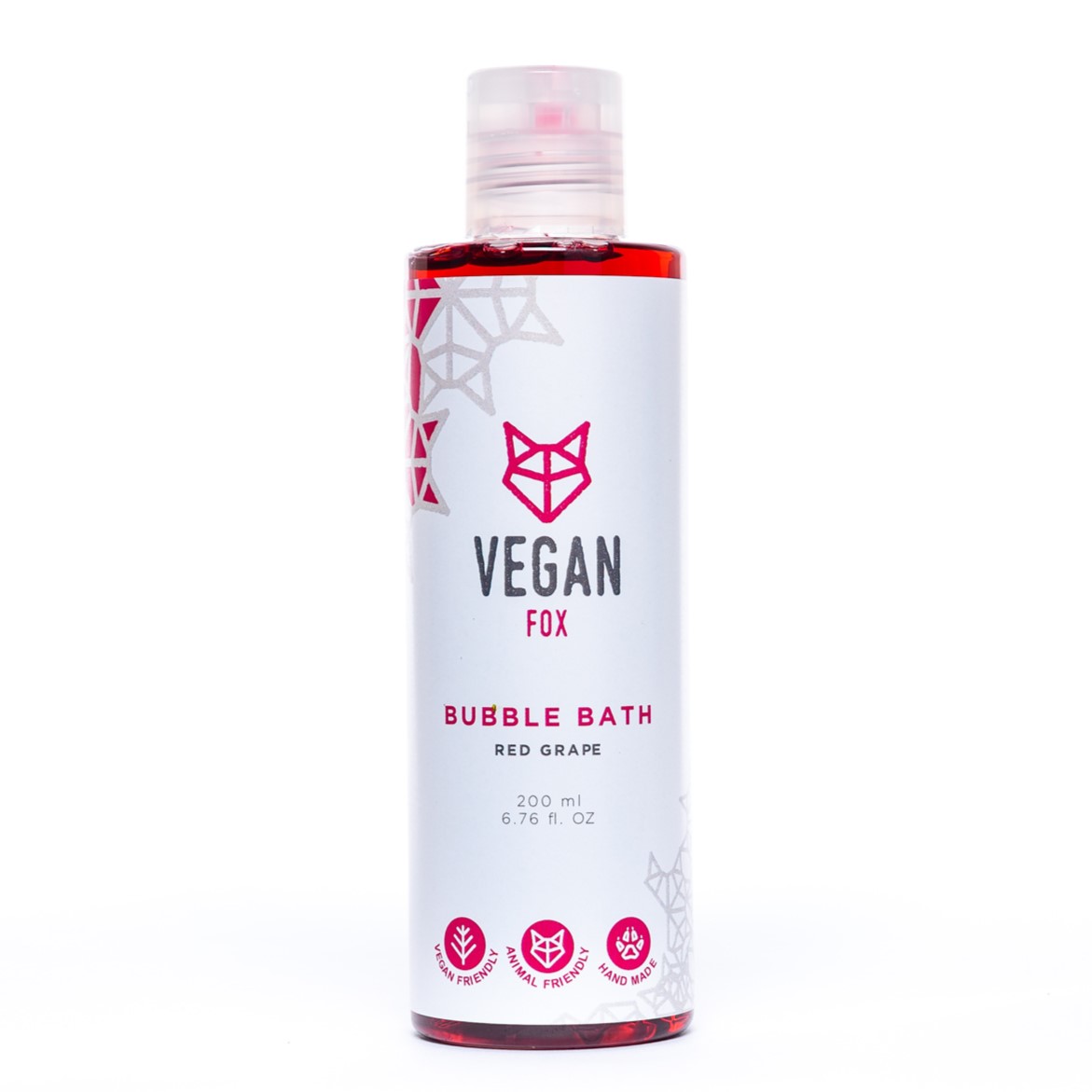 Vegan Fox badskum röd druva