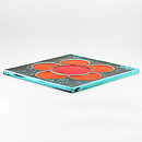 Olle Alberius (Kavalkad 1963) Wall Plaque with Red Stylistic Flower Decor #12 32 cm 
