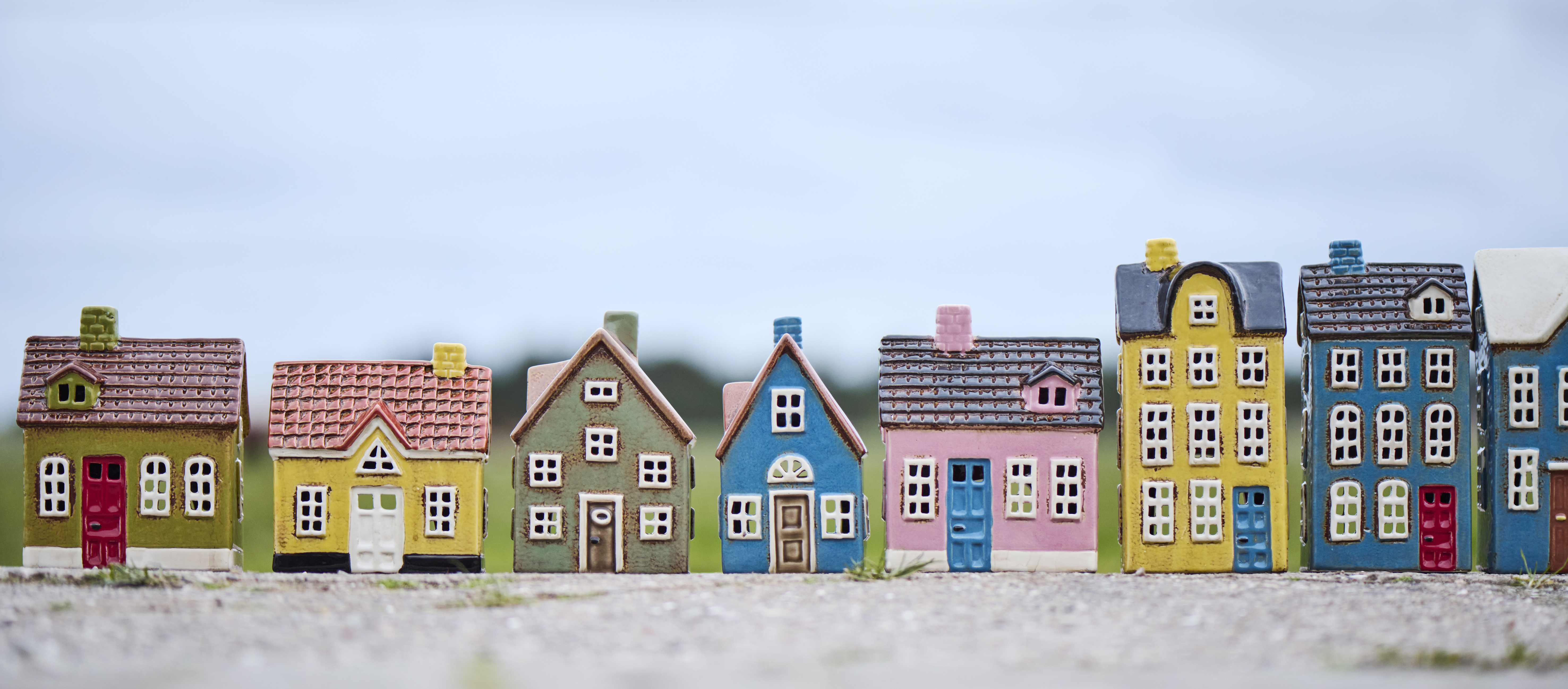 Huslykta - Lykta hus - My Home Town - 16,5x13,5 cm - 2