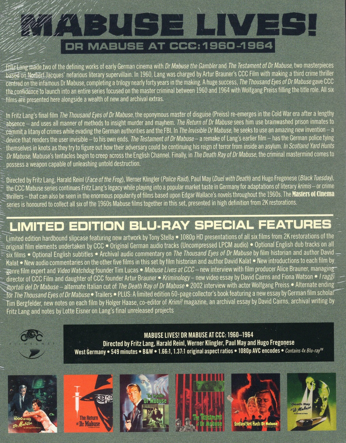Mabuse Lives! (Limited Edition Box Set) (ej svensk text) (Blu-ray) - 2