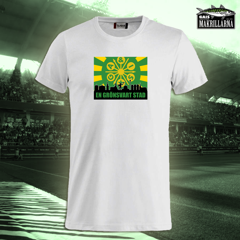 T-shirt, En Grönsvart Stad