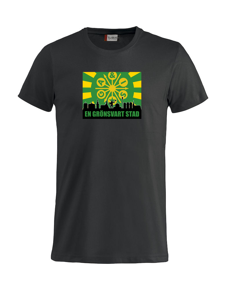 T-shirt, En Grönsvart Stad - 2