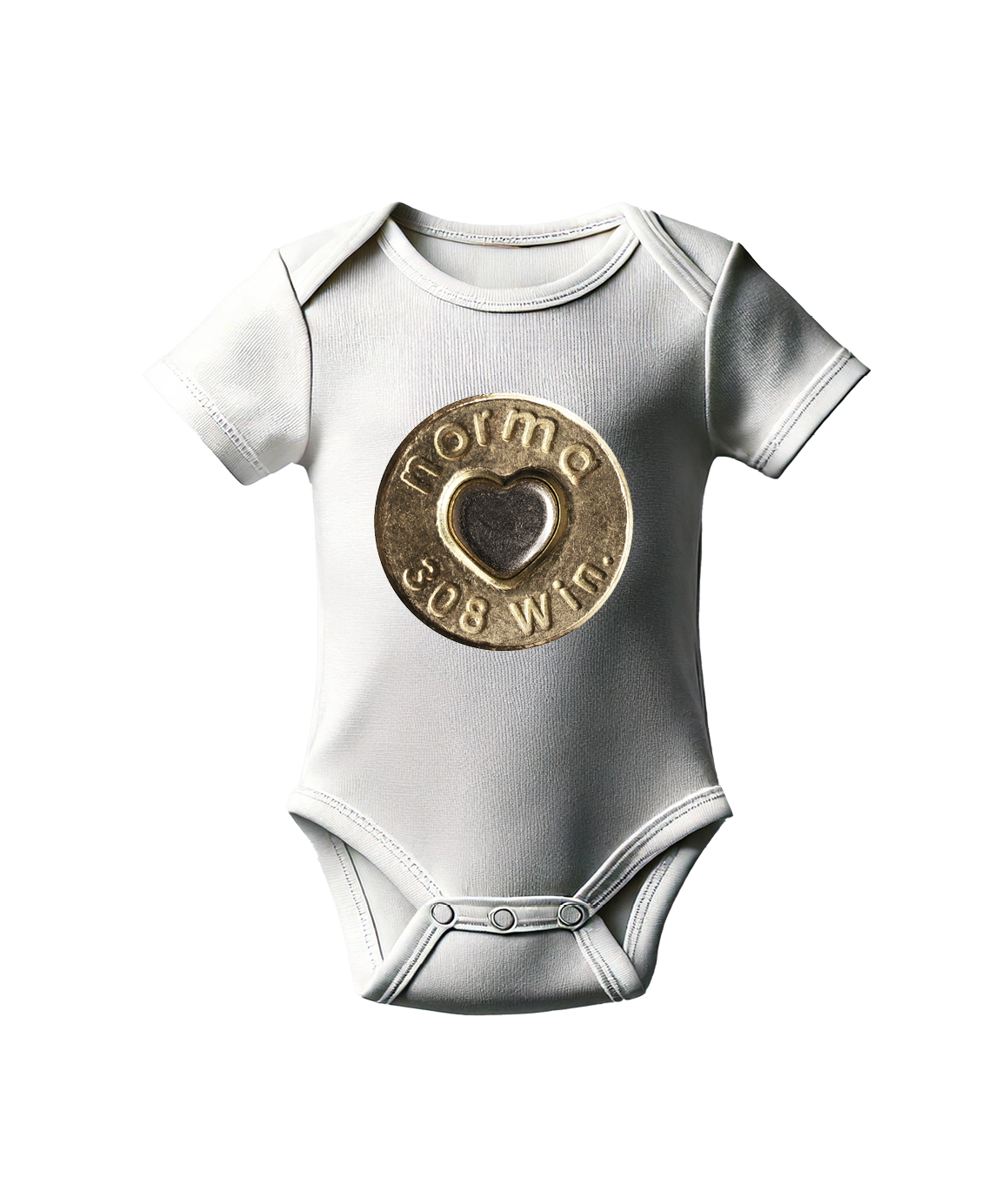 NORMA® Headstamp Heart baby bodysuit - 2