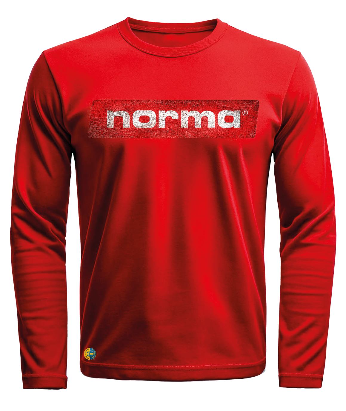 NORMA® grungy logo men's long sleeve t-shirt - 4