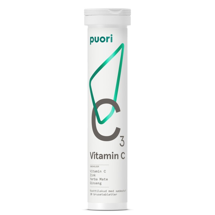 Puori C3 C-vitamin 20 brustabletter