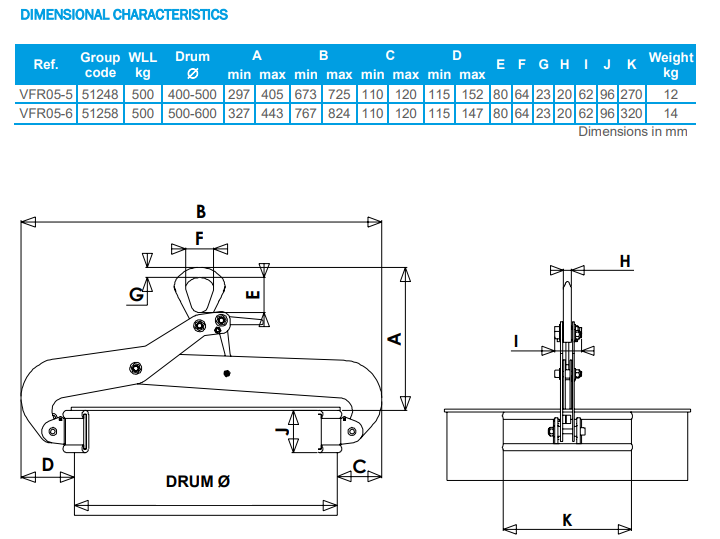 Fatlyftare VFR05 5 / Maxlast: 500 kg - 2