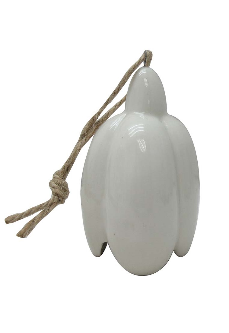 Flower - Bell - Decoration - White - 7x7 cm - Ceramic - 4