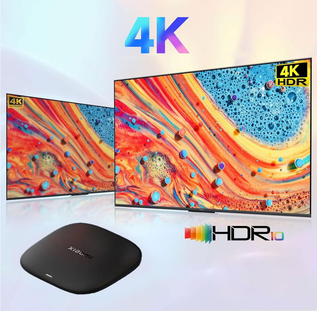 Xiaomi Mi TV Box S 4K 3nd Gen - Mediaspelare som gör din TV till en Smart TV - 4