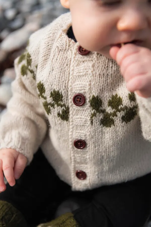 Dyning - knitted children's cardigan | 2 play wool