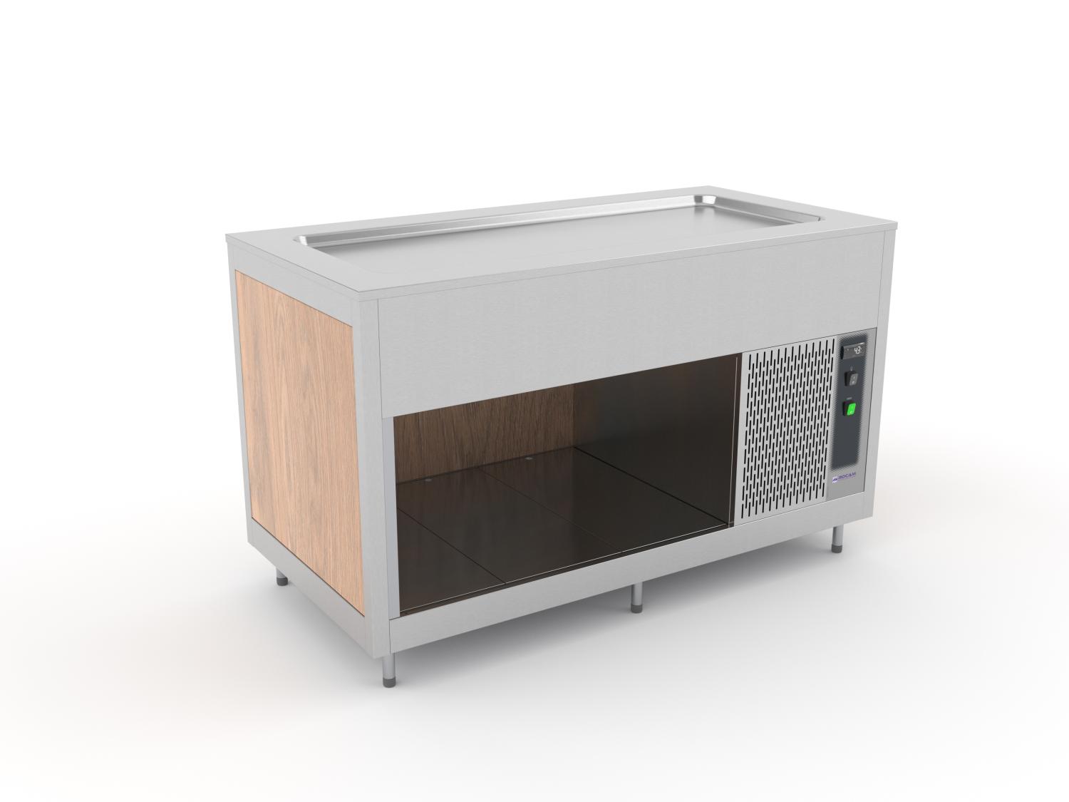Buffet trolley - OMNIA - Cold Stainless steel top