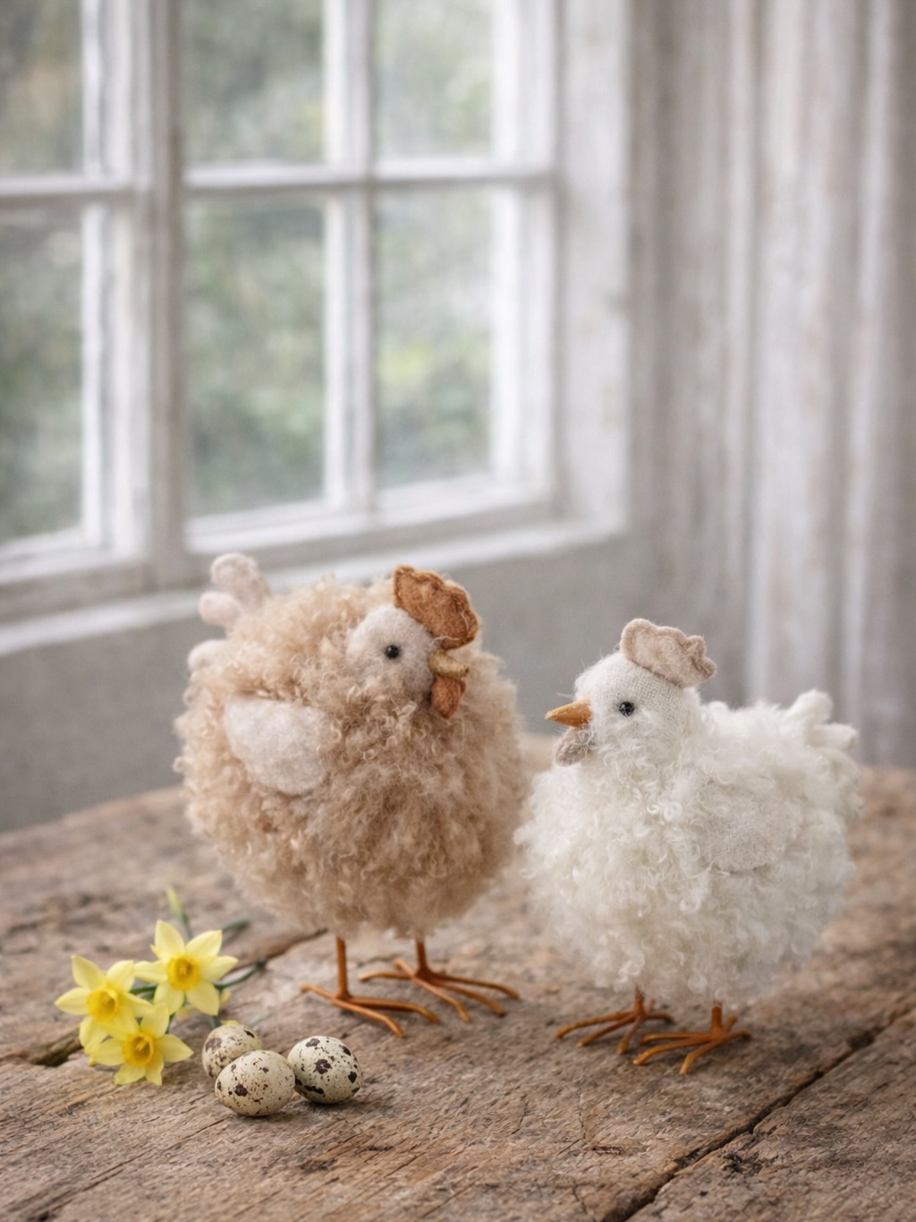 Hen - Beige - Standing Decoration - Easter Decoration - 18x10x18 cm - 4