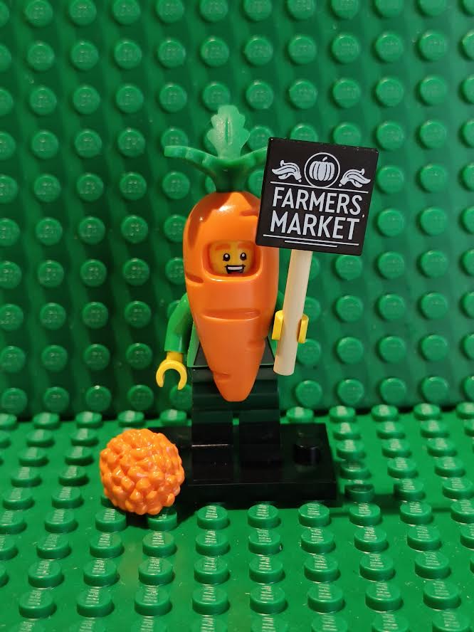 LEGO col24-4 Carrot mascot series 24 (complete set, used)