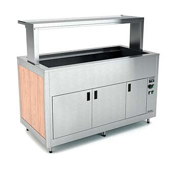 Buffet trolley with heated base cabinet - OMNIA - Hot