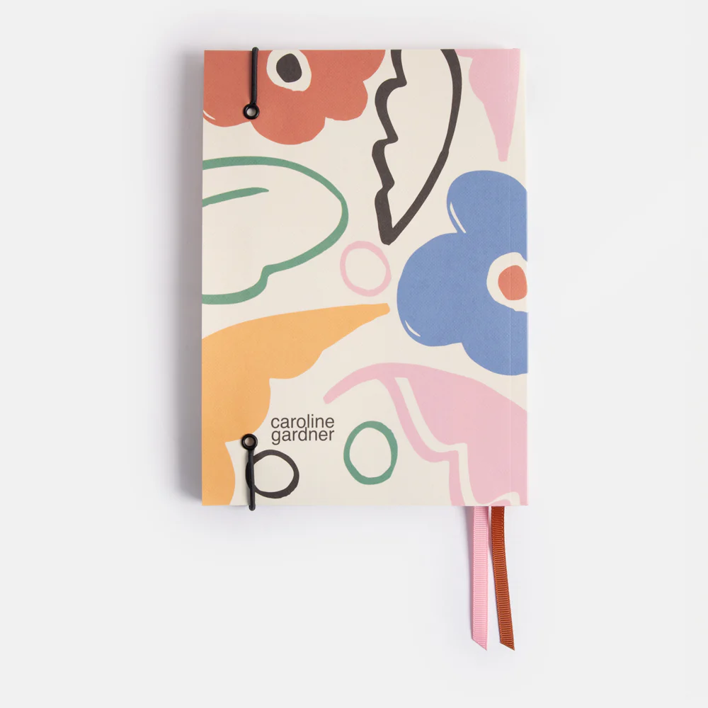 Abstract Botanical A5 Soft Cover Notebook - 2