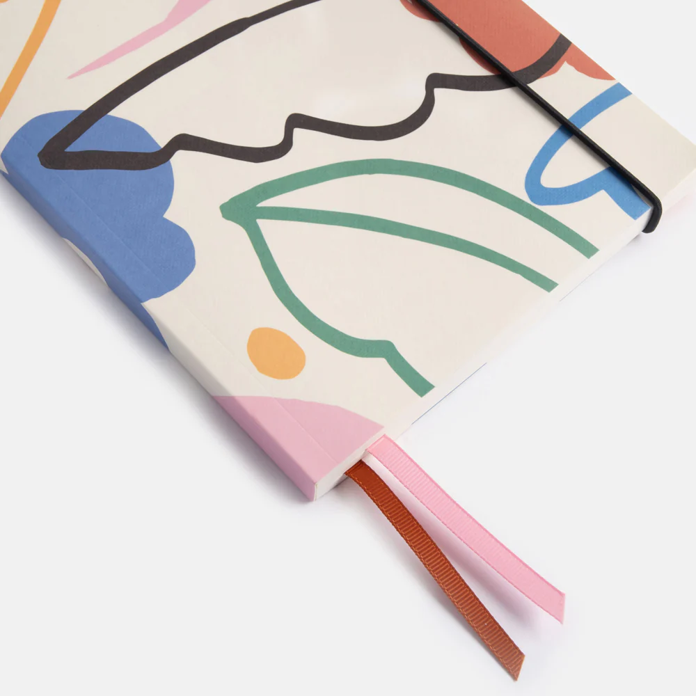 Abstract Botanical A5 Soft Cover Notebook - 4