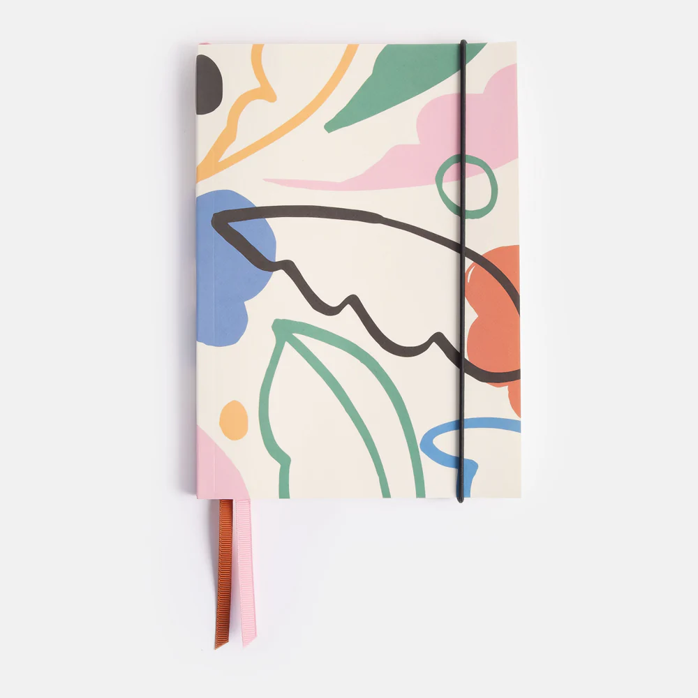 Abstract Botanical A5 Soft Cover Notebook