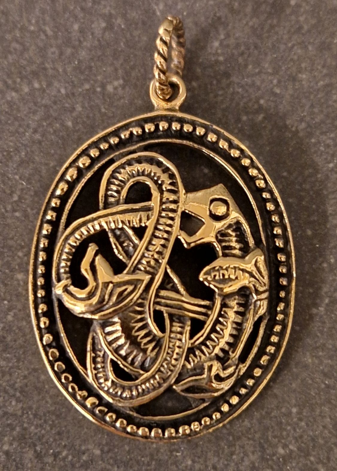 Viking Ouroborus - Hänge i Brons