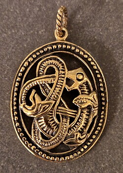 Viking Ouroborus - Hänge i Brons