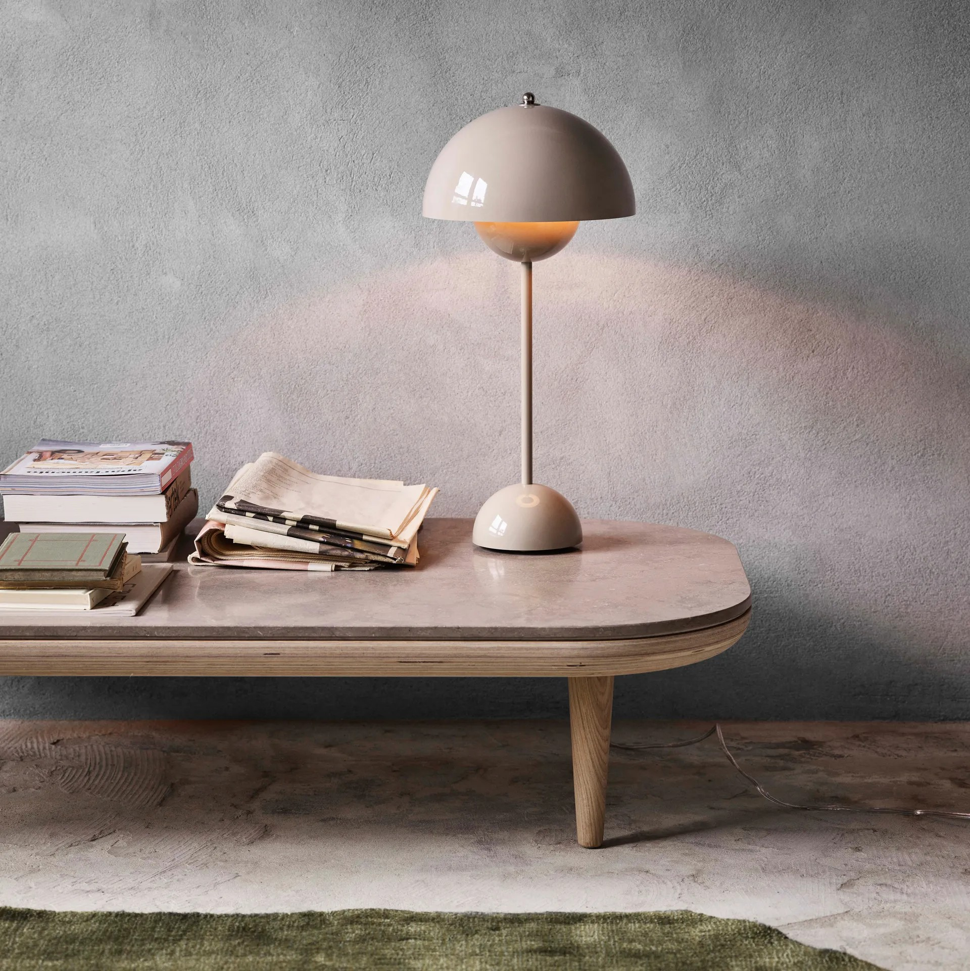 Flowerpot VP3 bordslampa, Grey Beige - 4