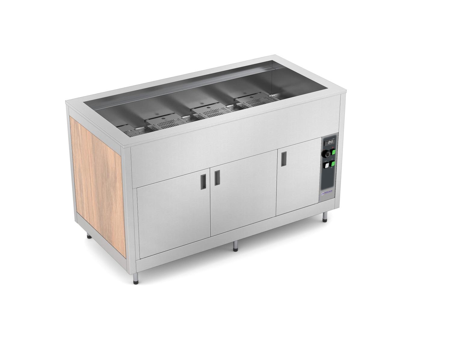 Buffet trolley with heated base cabinet - OMNIA DRY- Warm
