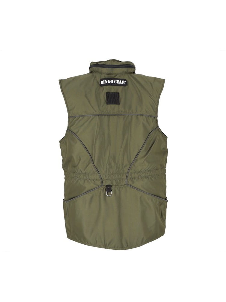 Dingo Gear All-Season Training Vest with Hood - Green - Durable