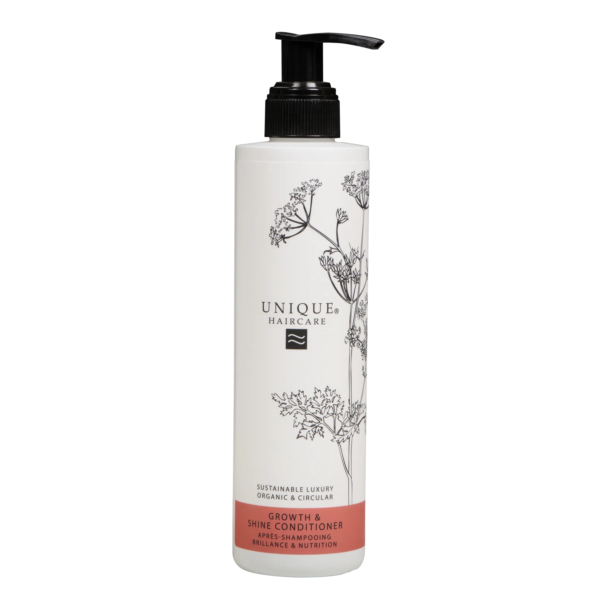 UNIQUE BEAUTY GROWTH & SHINE CONDITIONER 250ml | Økologisk hårvekstbalsam for glans og fylde