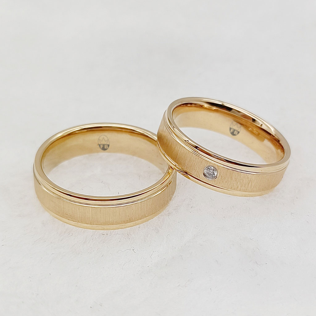 Forlovelsesring Kattegatt - Design 18k guldbelagt CZ Mix Pakke - 5