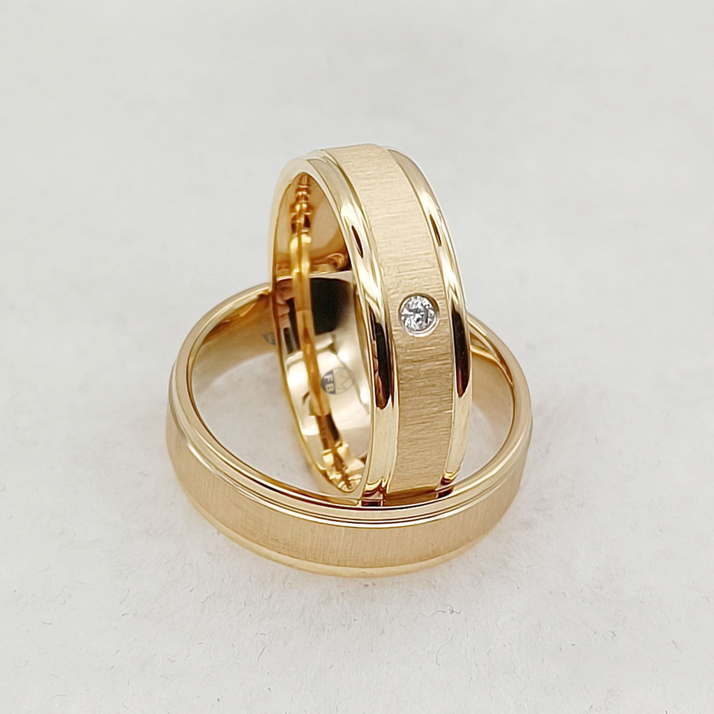 Forlovelsesring Kattegatt - Design 18k guldbelagt CZ Mix Pakke - 4