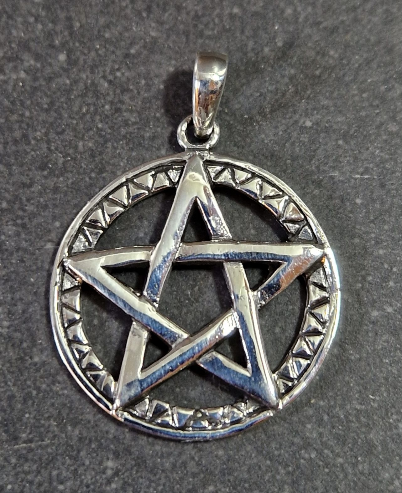 Pentagram Hänge i Silver - 31mm
