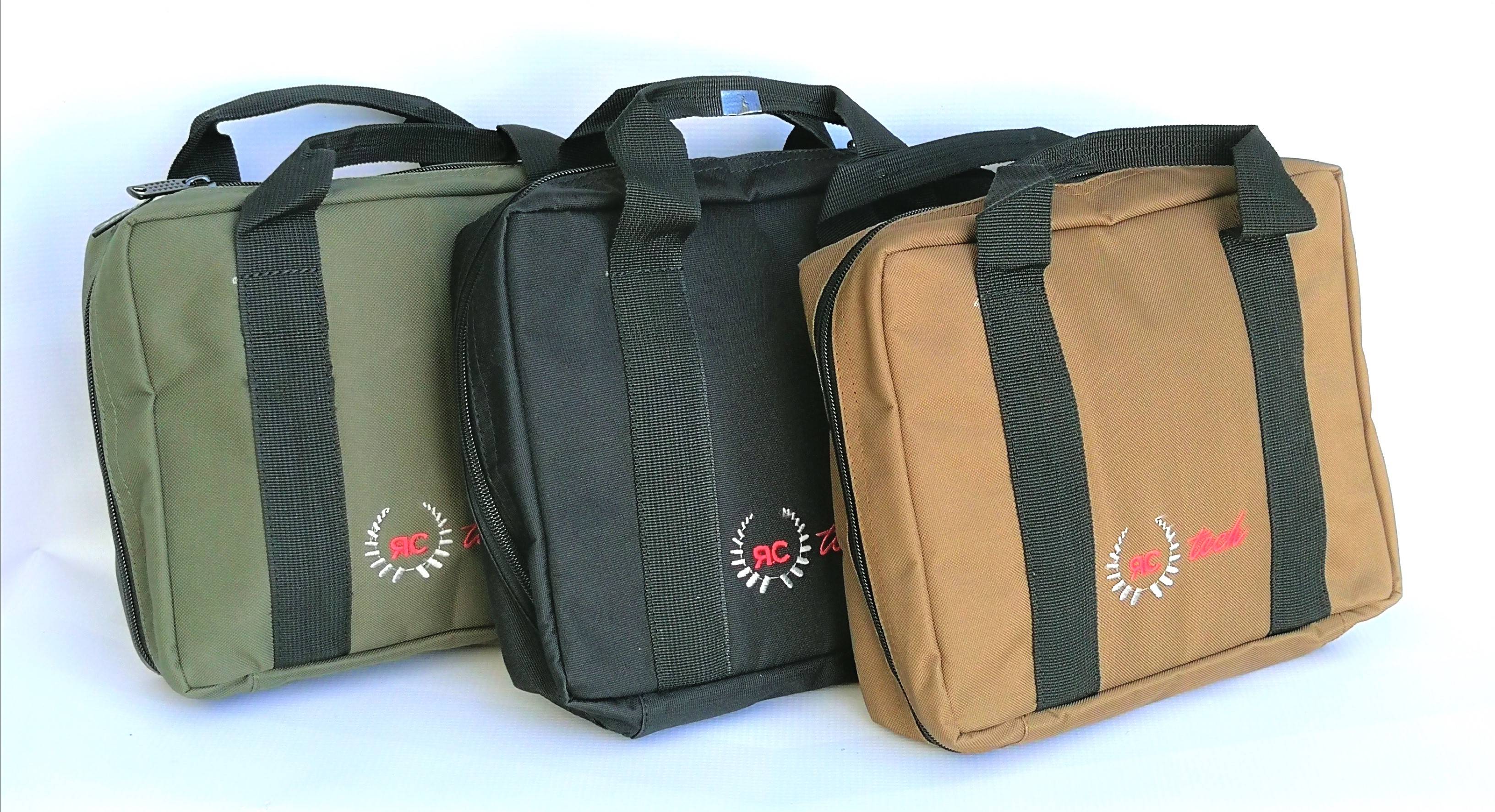 RC-tech bag for 2 pistol + 12 Magazines - Brown